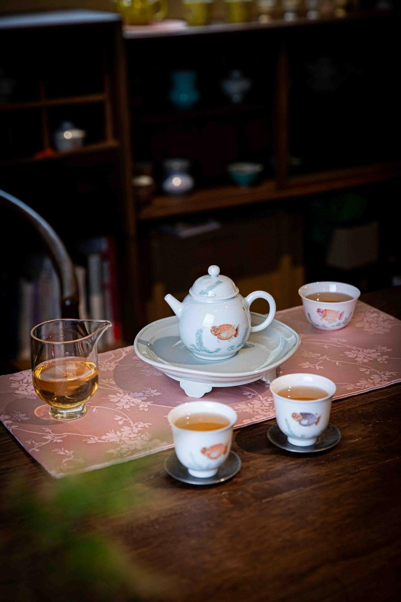 Jin Yu Man Tang - Jing De Zhen Porcelain Teapot - zycs_China