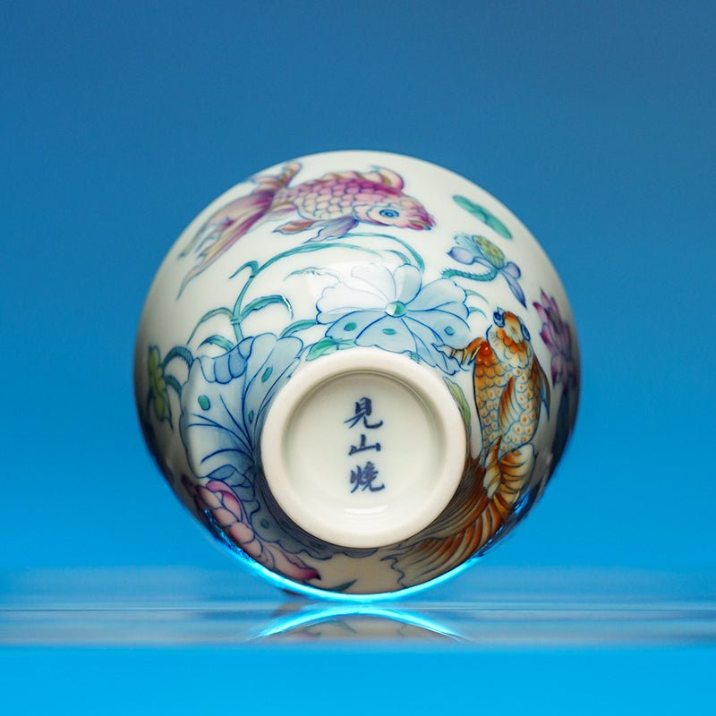 Jin Yu Xi Lian 120cc - Jing De Zhen Porcelain Gaiwan - zycs_China