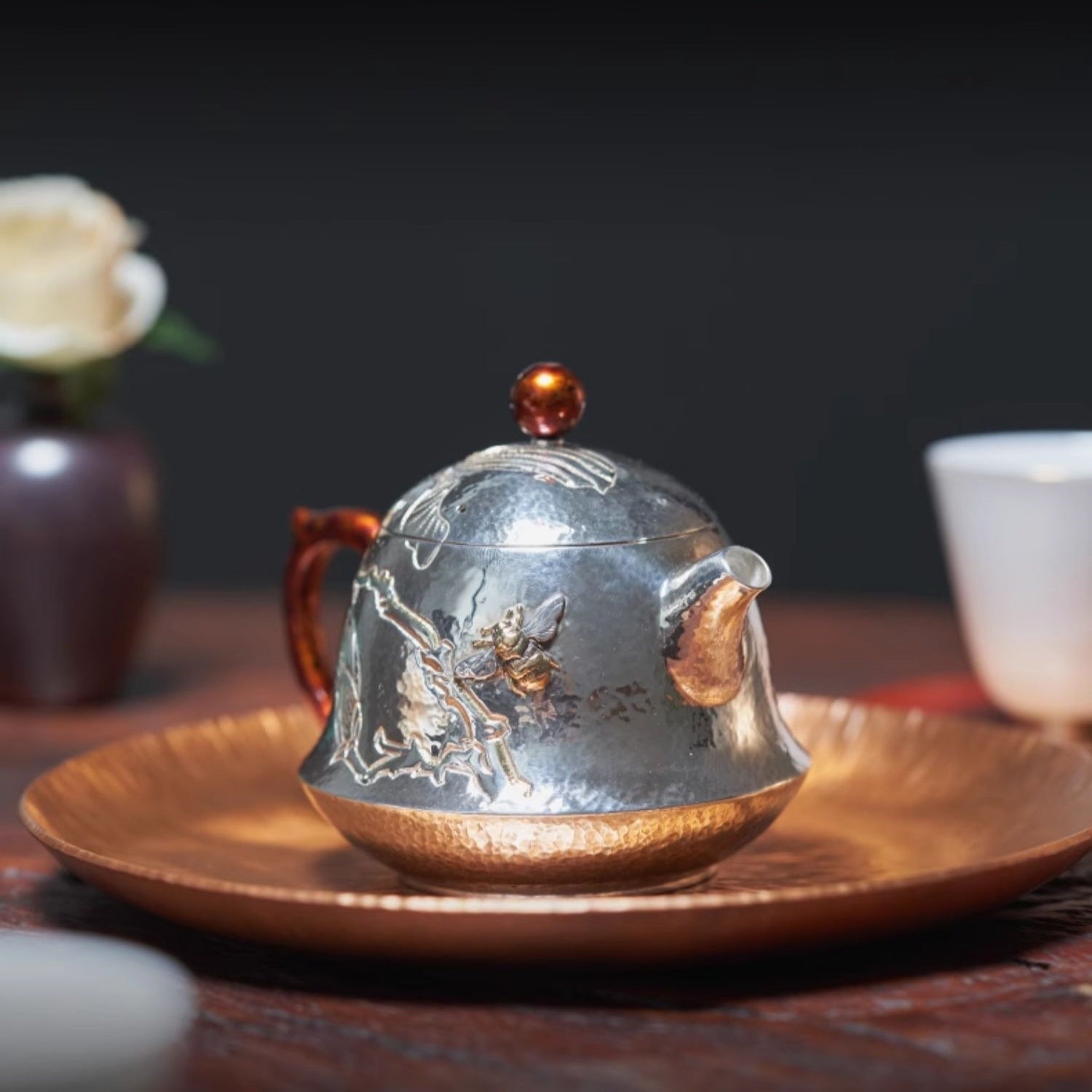 Jin Zhong 160cc - Handmade silver pot - zycs_China