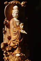 Jing Ping Guan Yin - Wood Sculpture - zycs_China