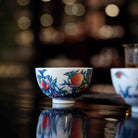 Jiu Tao 150cc - Jing De Zhen Porcelain Gaiwan - zycs_China