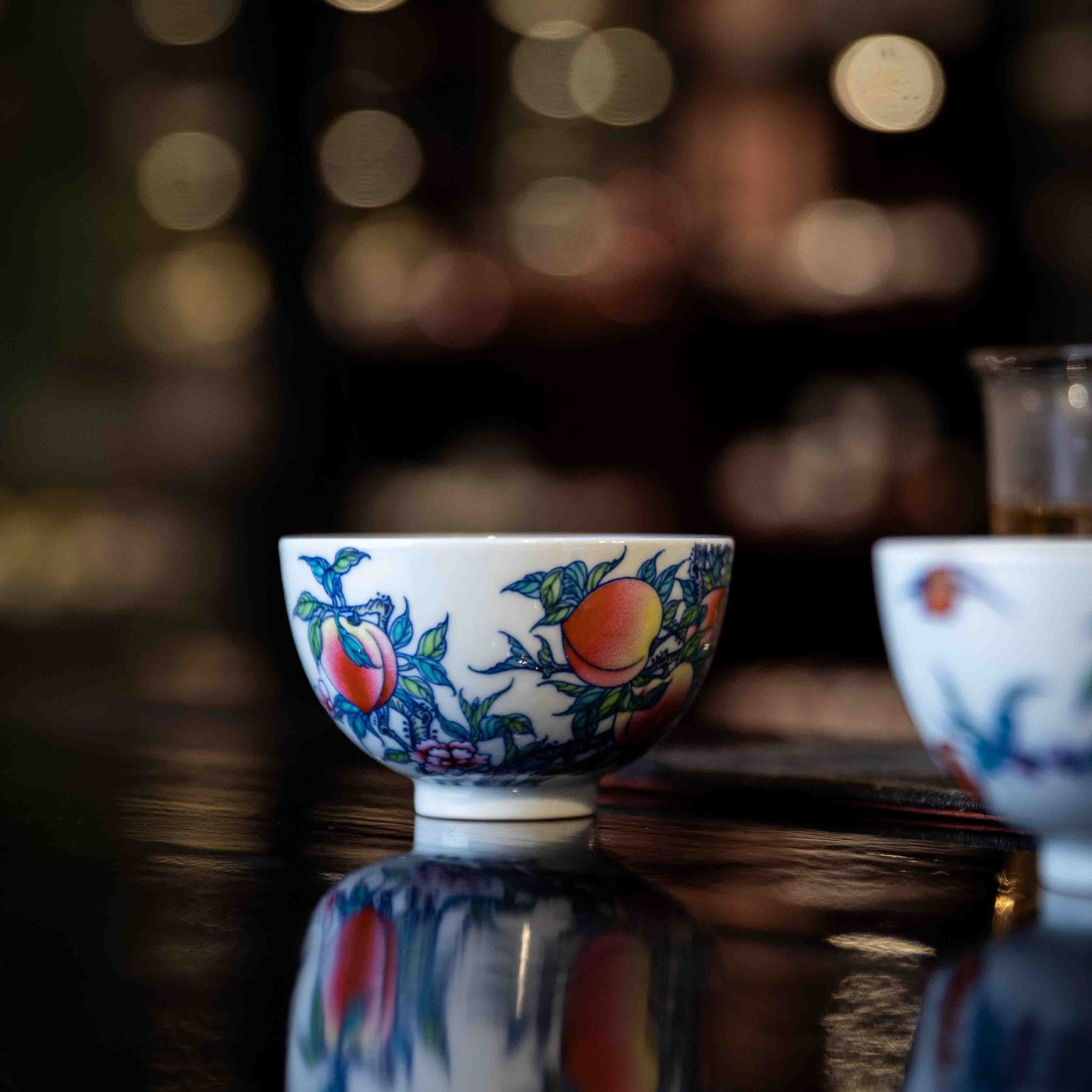 Jiu Tao 150cc - Jing De Zhen Porcelain Gaiwan - zycs_China