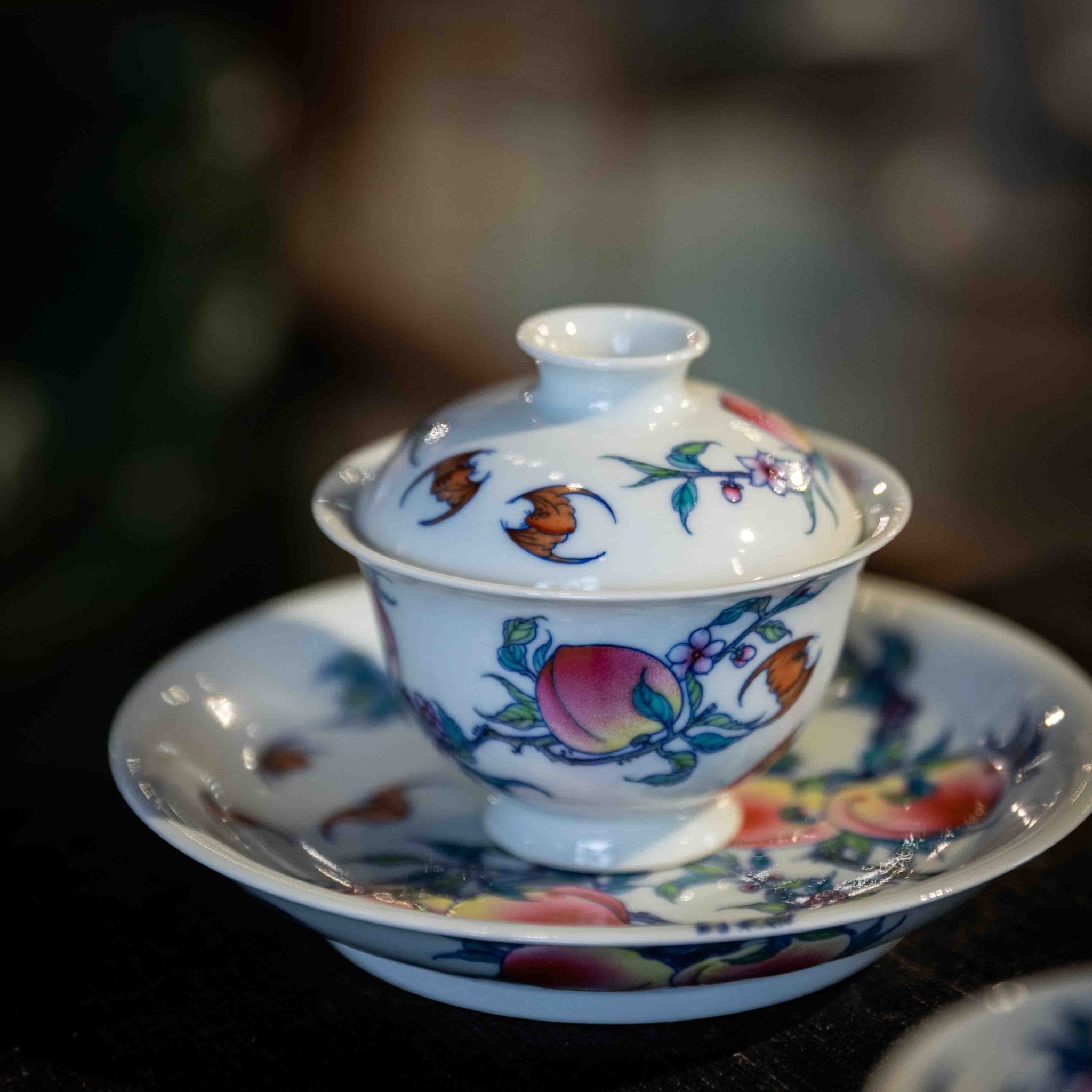 Jiu Tao 150cc - Jing De Zhen Porcelain Gaiwan - zycs_China