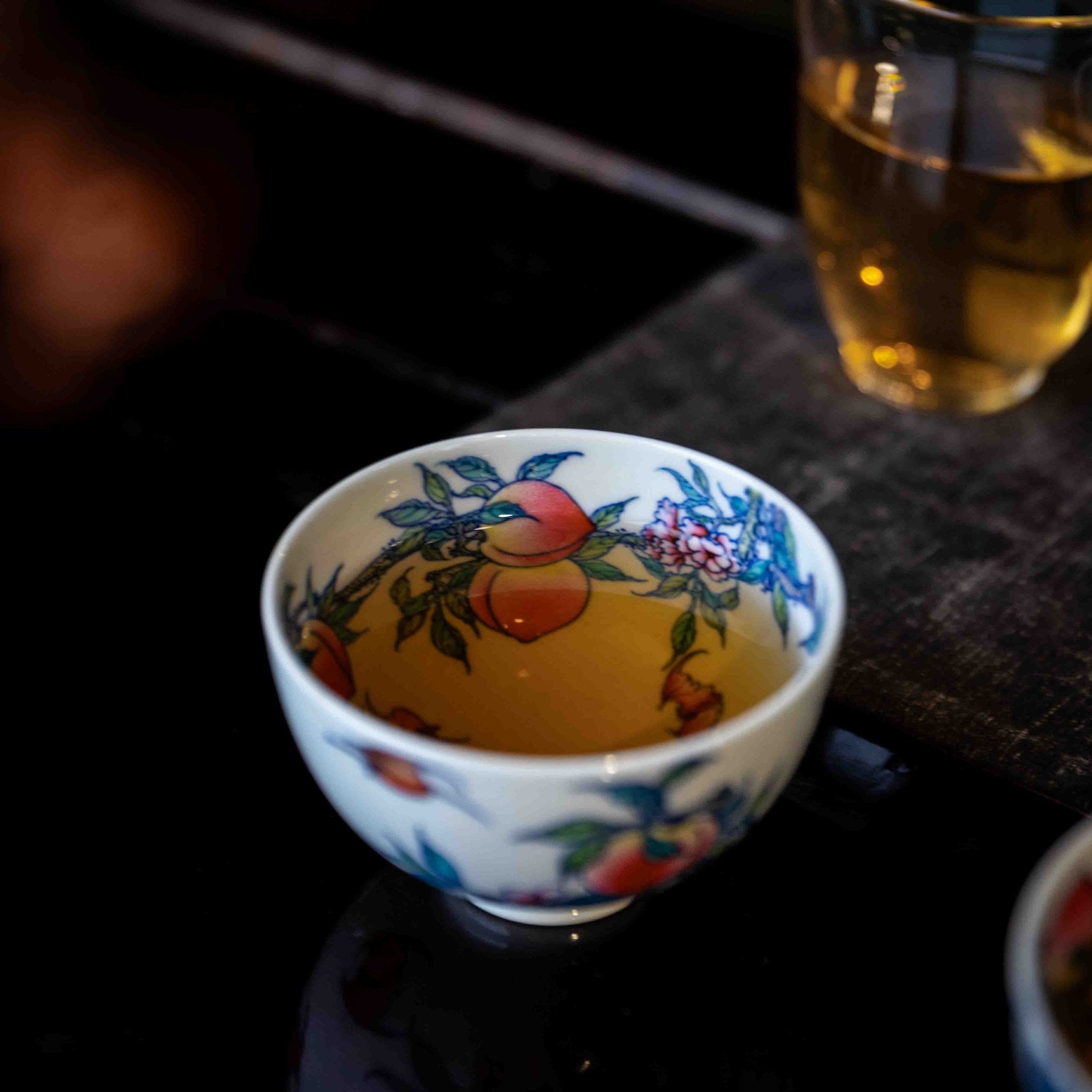 Jiu Tao 150cc - Jing De Zhen Porcelain Gaiwan - zycs_China