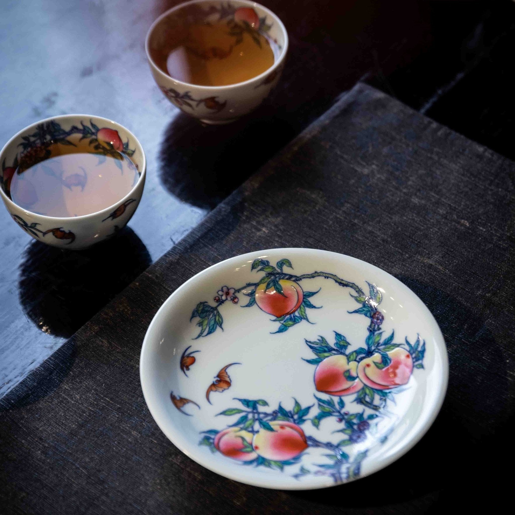 Jiu Tao 150cc - Jing De Zhen Porcelain Gaiwan - zycs_China