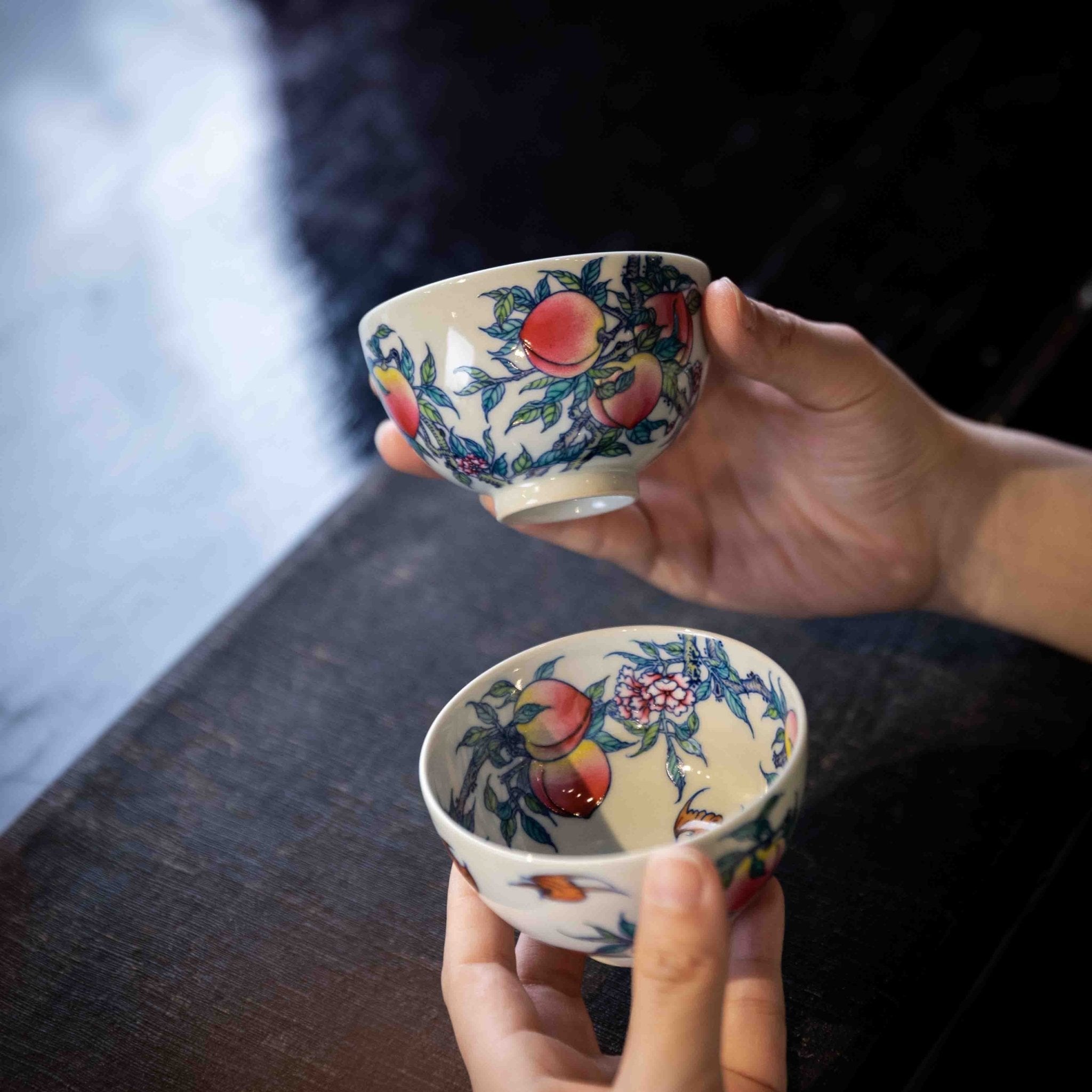 Jiu Tao 150cc - Jing De Zhen Porcelain Gaiwan - zycs_China