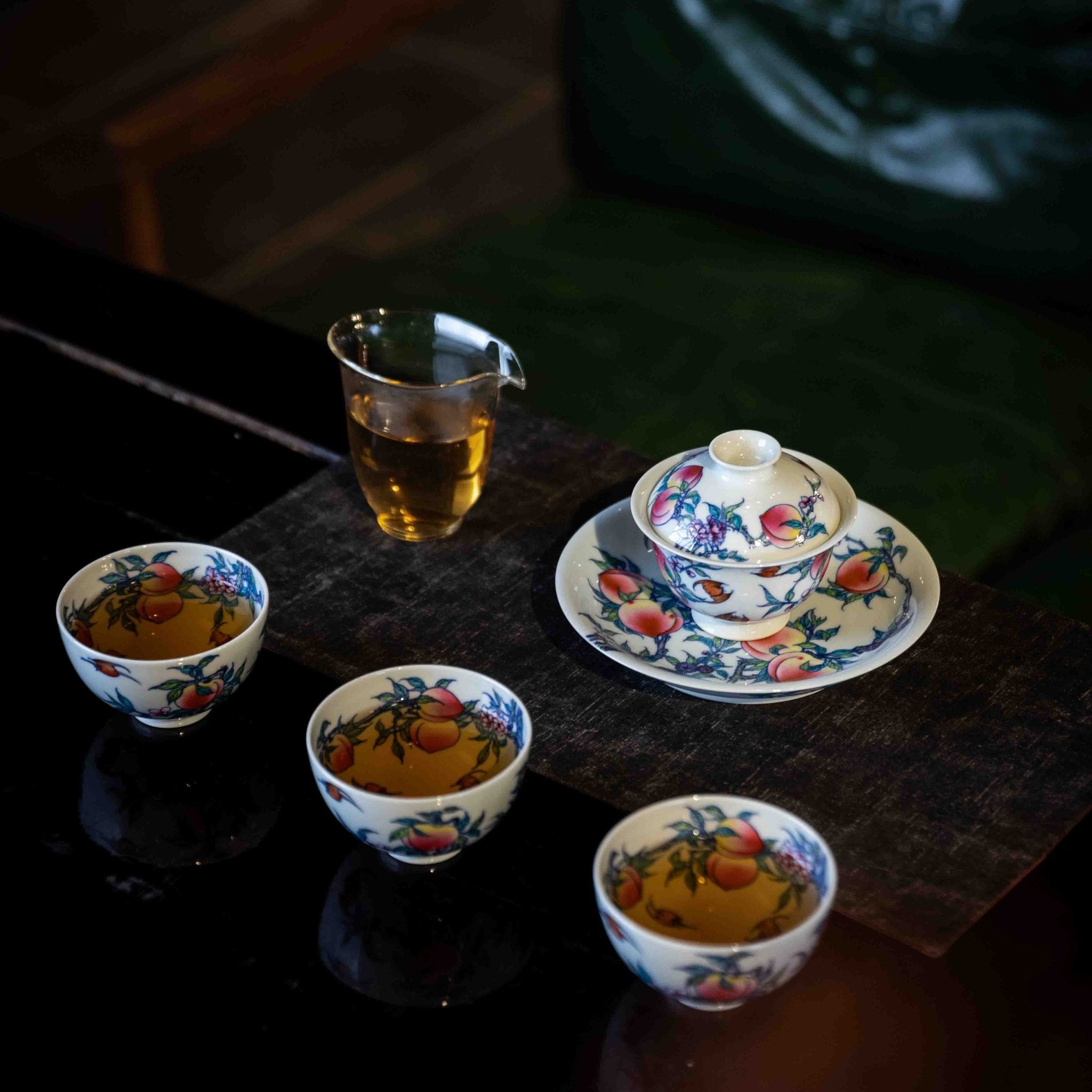 Jiu Tao 150cc - Jing De Zhen Porcelain Gaiwan - zycs_China