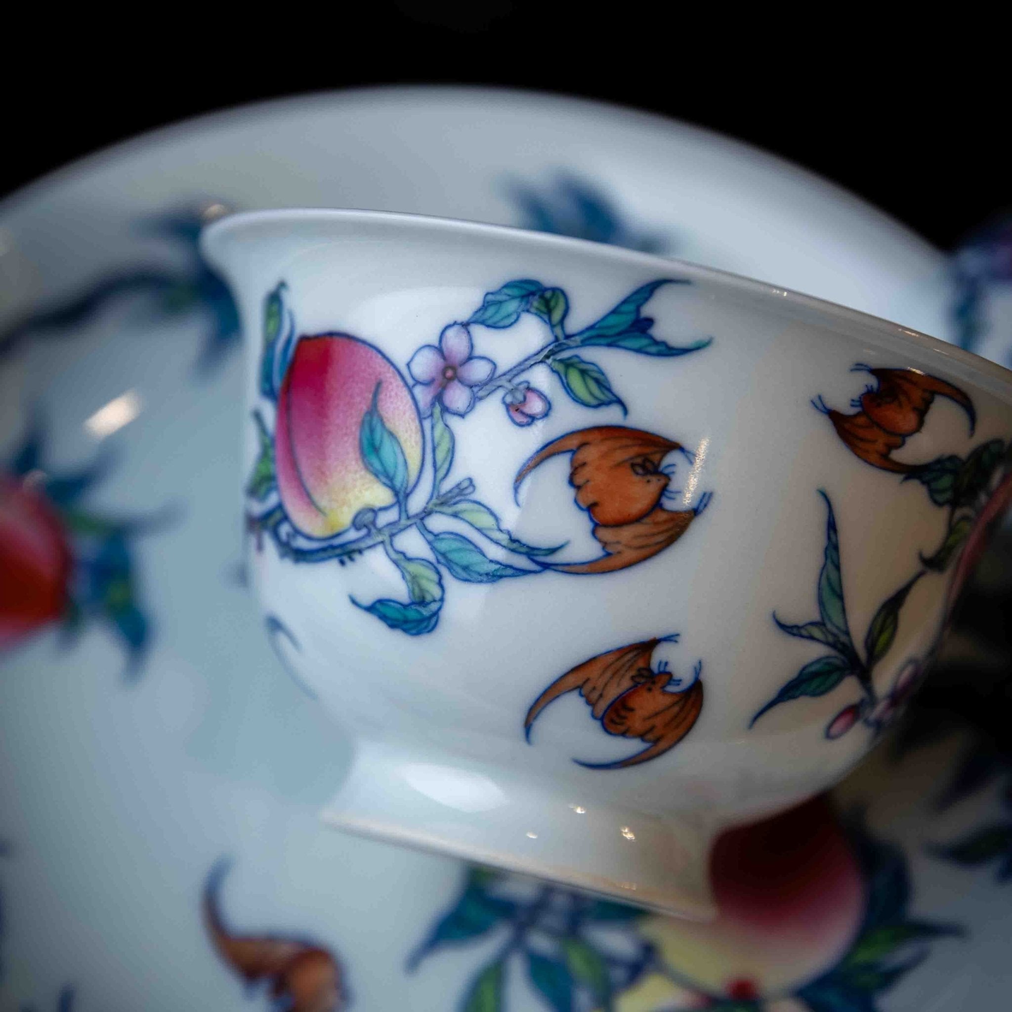 Jiu Tao 150cc - Jing De Zhen Porcelain Gaiwan - zycs_China