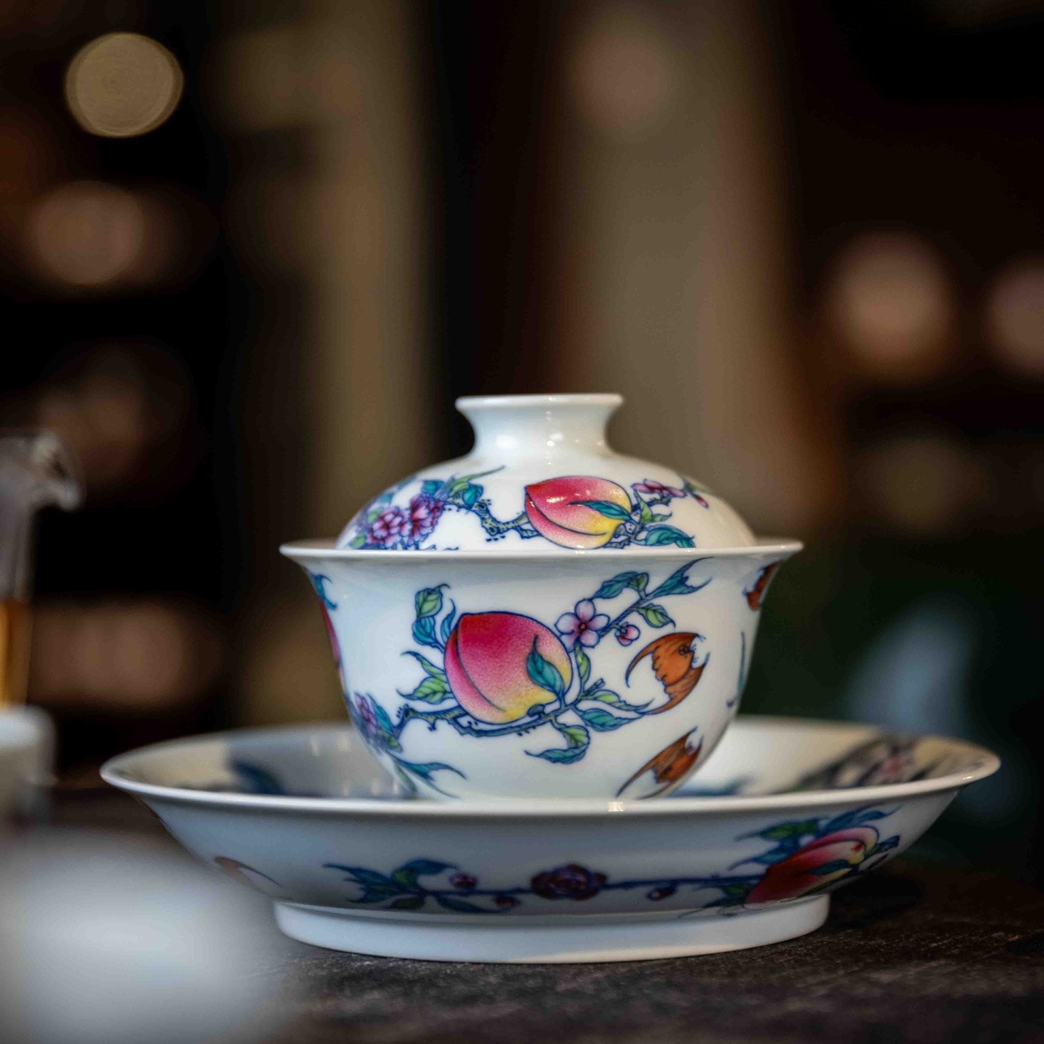 Jiu Tao 150cc - Jing De Zhen Porcelain Gaiwan - zycs_China