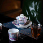 Jiu Wei Hu 180cc - Jing De Zhen Porcelain Gaiwan - zycs_China