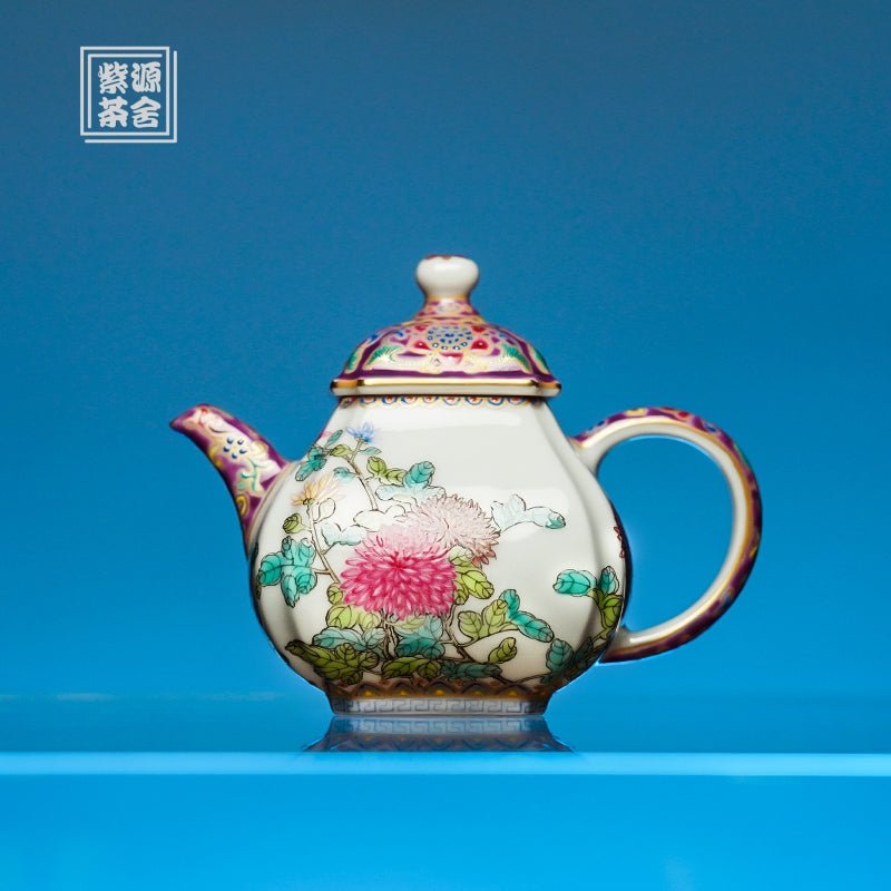Ju Hua 110cc - Jing De Zhen Porcelain Teapot - zycs_China