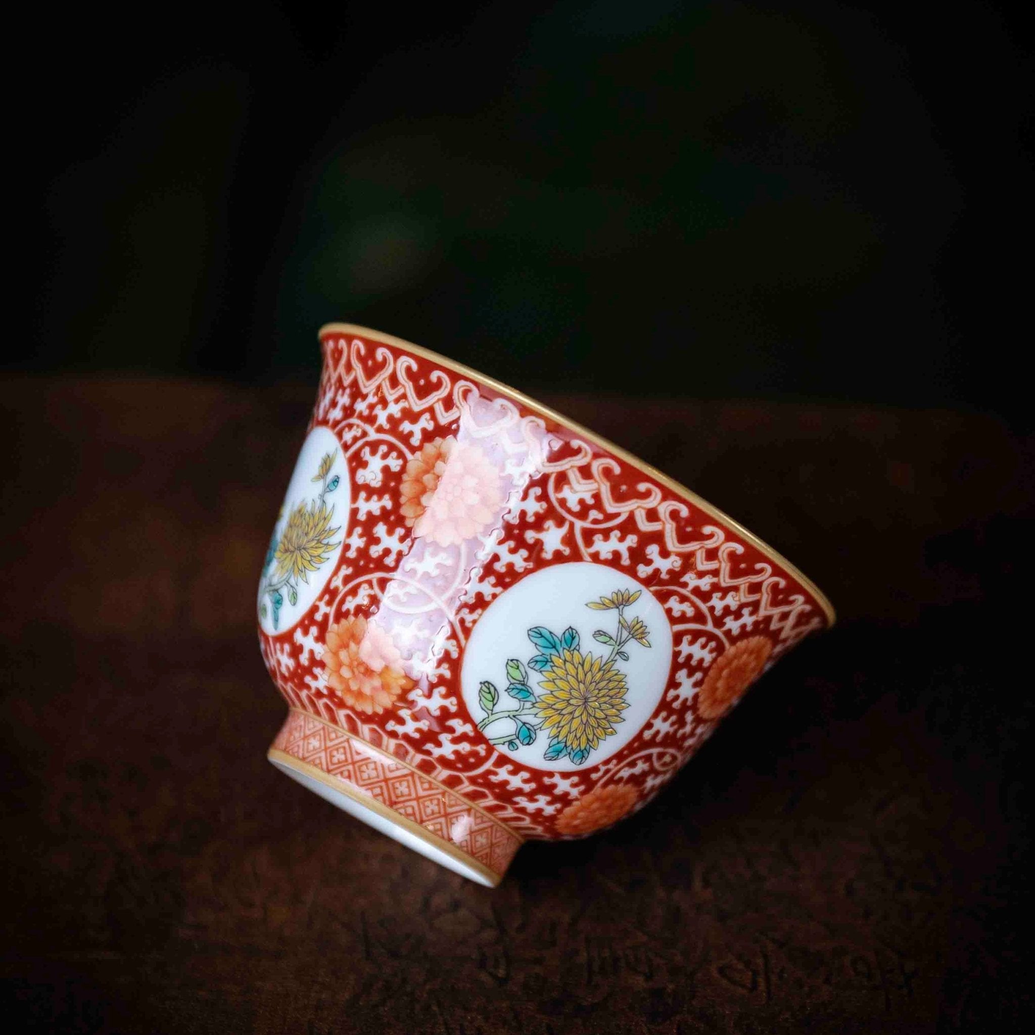 Ju Hua 120cc - Jing De Zhen Porcelain Gaiwan - zycs_China