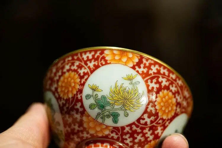Ju Hua - Jing De Zhen Porcelain Teacup - zycs_China - tea - teapot