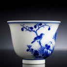 Ju Shi Hua Niao 70cc - Jing De Zhen Porcelain Teacup - zycs_China