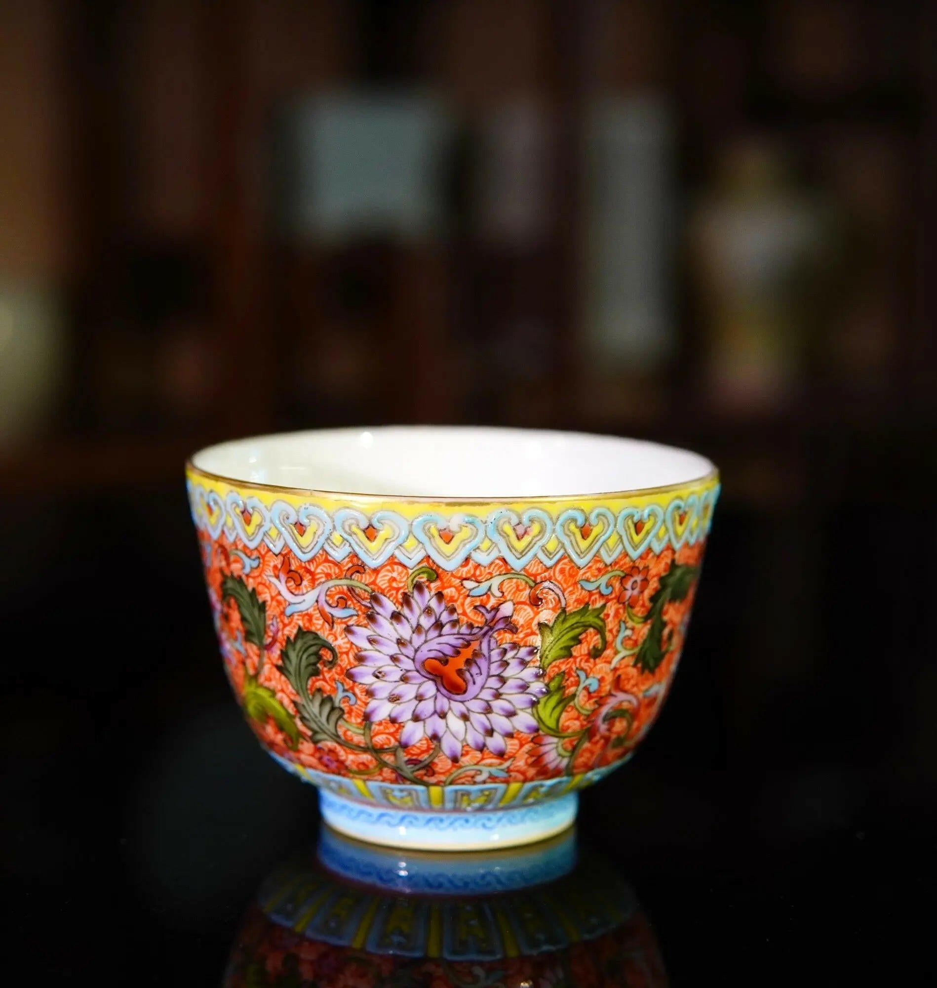 Juan Wei Lian Zhu Ren Bei - Jing De Zhen Porcelain Teacup - zycs_China - tea - teapot
