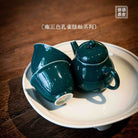 Kong Que Lv 90cc - Jing De Zhen Porcelain Teapot - zycs_China