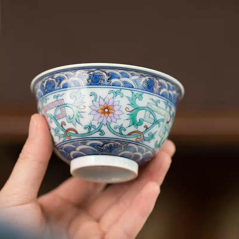 Kui Long Hai Shui - Jing De Zhen Porcelain Teacup - zycs_China