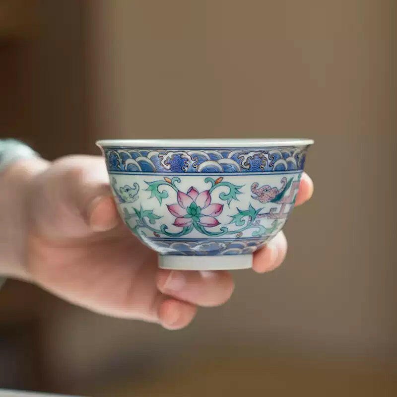 Kui Long Hai Shui - Jing De Zhen Porcelain Teacup - zycs_China