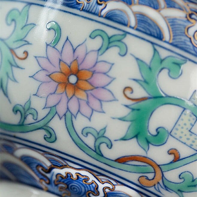 Kui Long Hai Shui - Jing De Zhen Porcelain Teacup - zycs_China