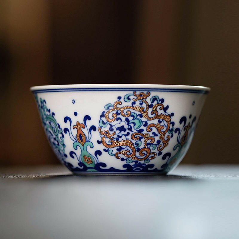 Kui Long Wen - Jing De Zhen Porcelain Teacup - zycs_China