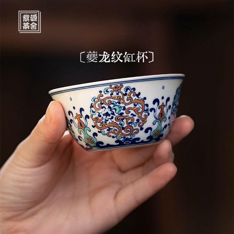 Kui Long Wen - Jing De Zhen Porcelain Teacup - zycs_China