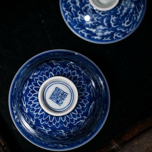 Lan Di Long Wen - Jing De Zhen Porcelain Gaiwan - zycs_China