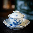 Lan Hua 120cc - Jing De Zhen Porcelain Gaiwan - zycs_China