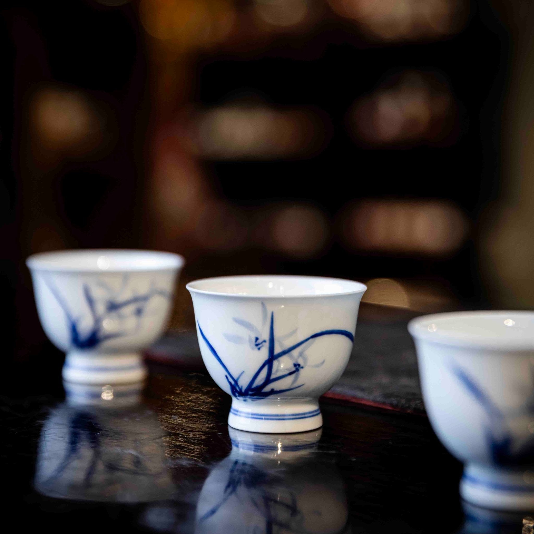Lan Hua 120cc - Jing De Zhen Porcelain Gaiwan - zycs_China