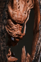 Lao Long Pan Mu - Wood Sculpture - zycs_China