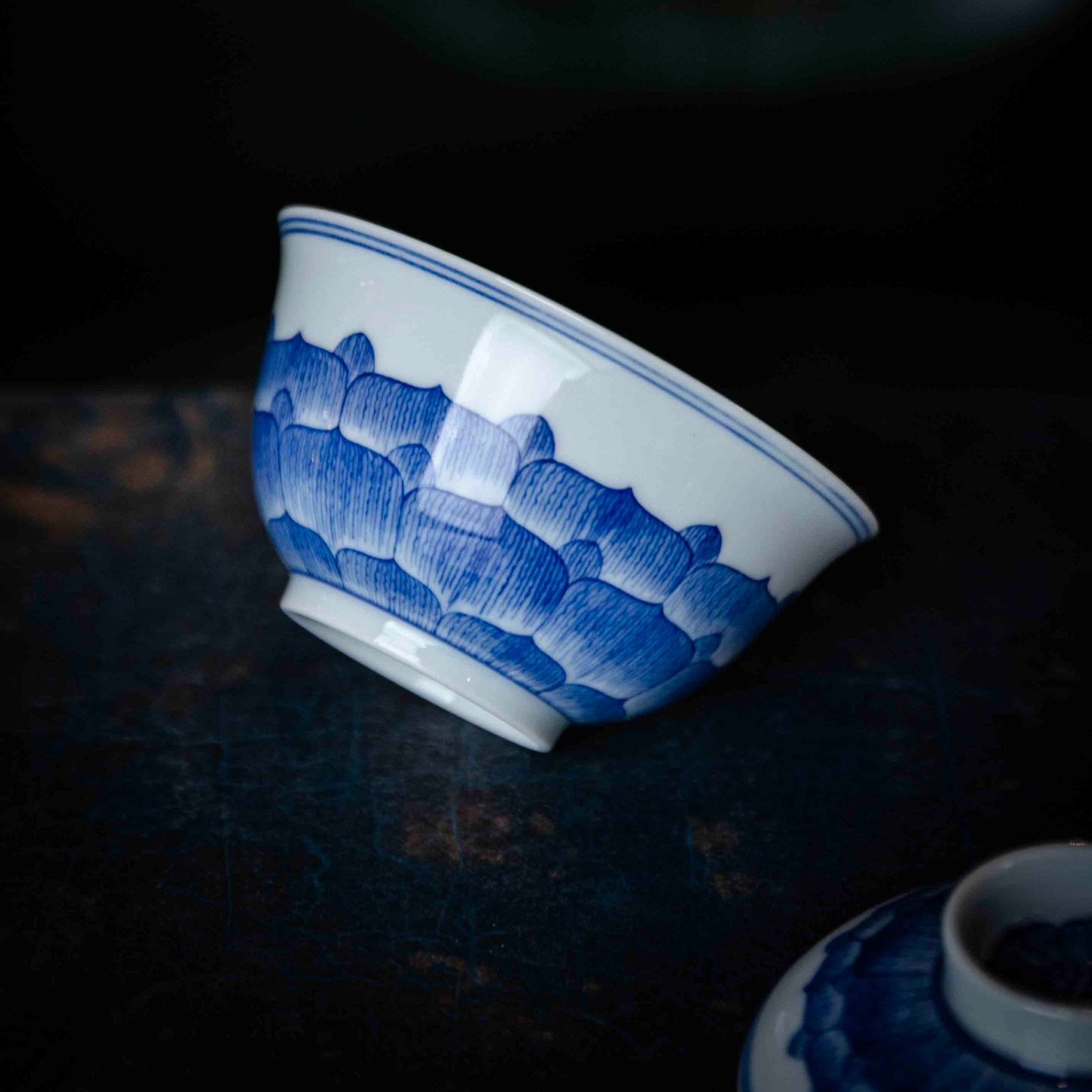 Lian Ban 130cc - Jing De Zhen Porcelain Gaiwan - zycs_China