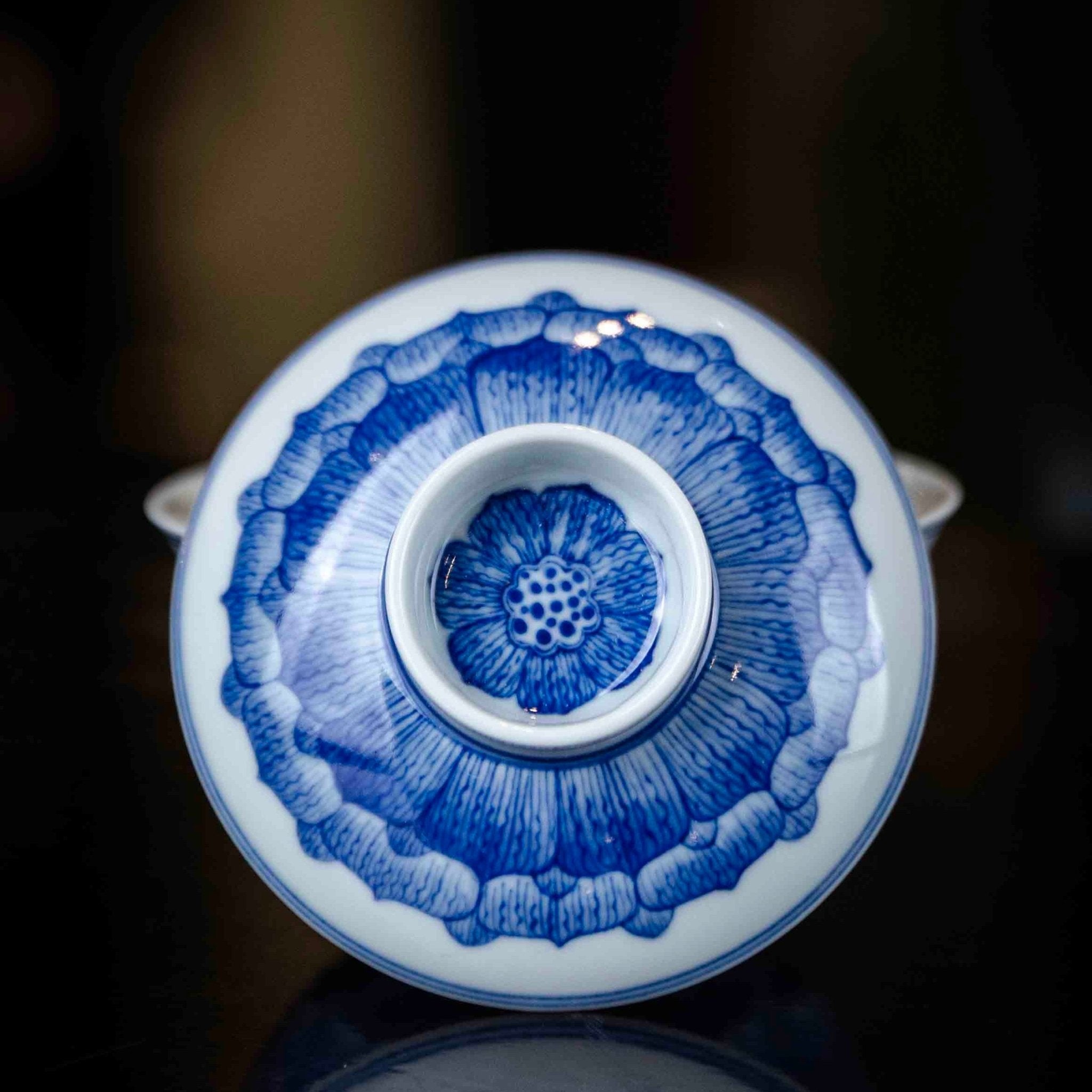 Lian Ban 130cc - Jing De Zhen Porcelain Gaiwan - zycs_China