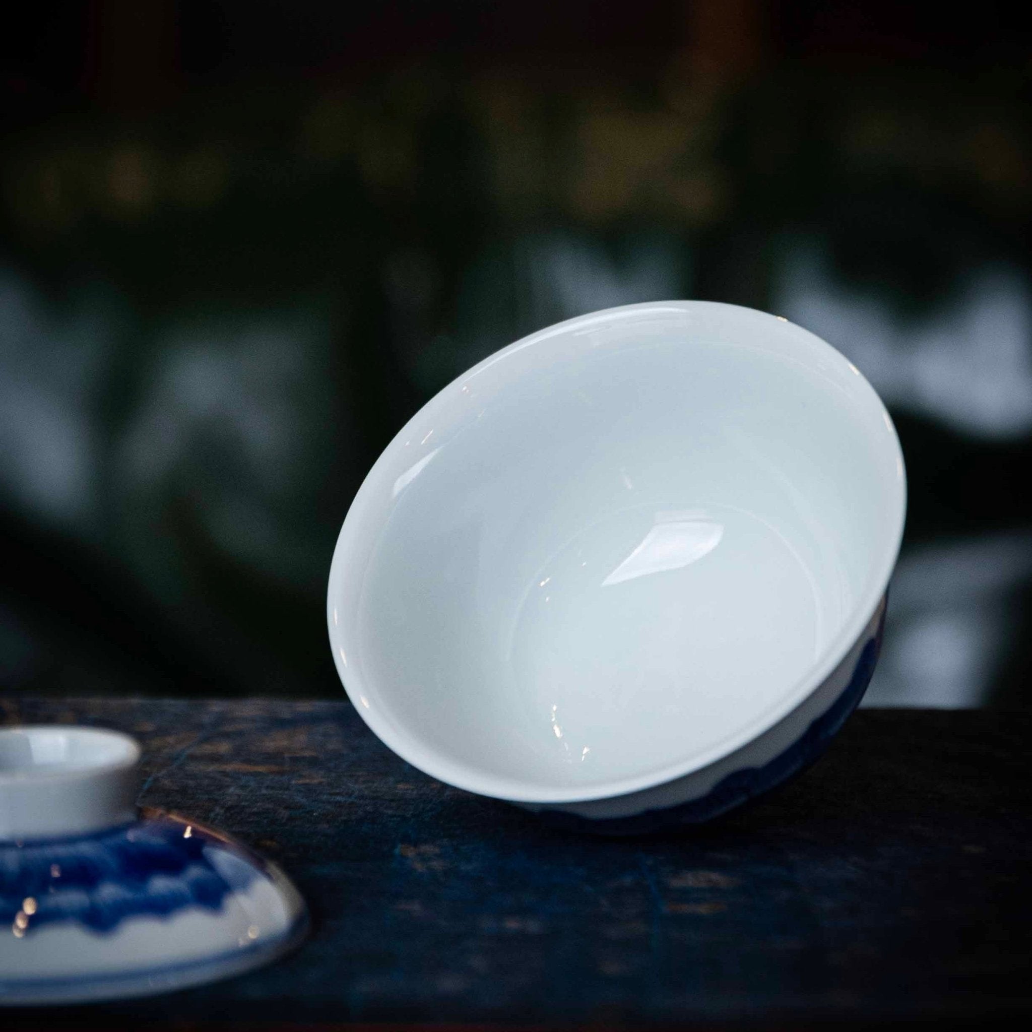 Lian Ban 130cc - Jing De Zhen Porcelain Gaiwan - zycs_China