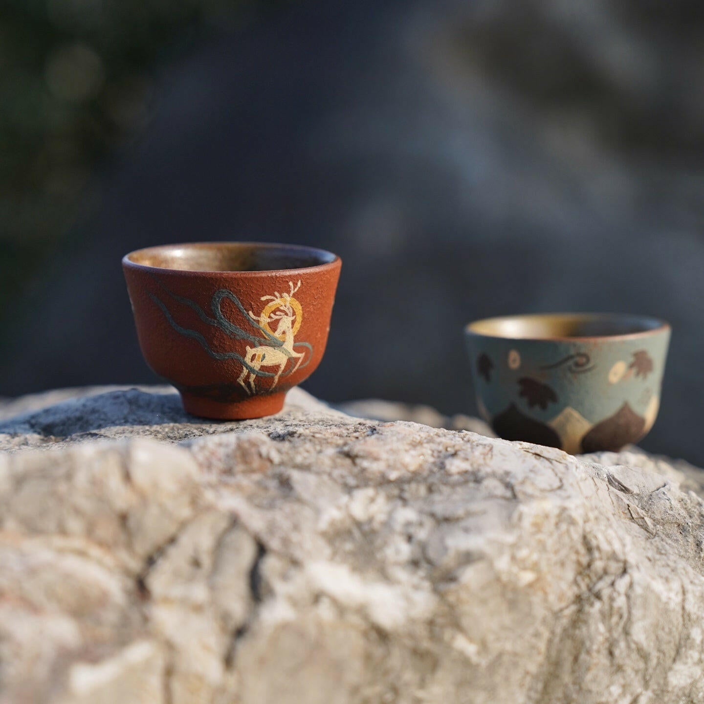 Lian Hua He Jiu Se Lu 80cc - Yixing Handmade Teacup - zycs_China
