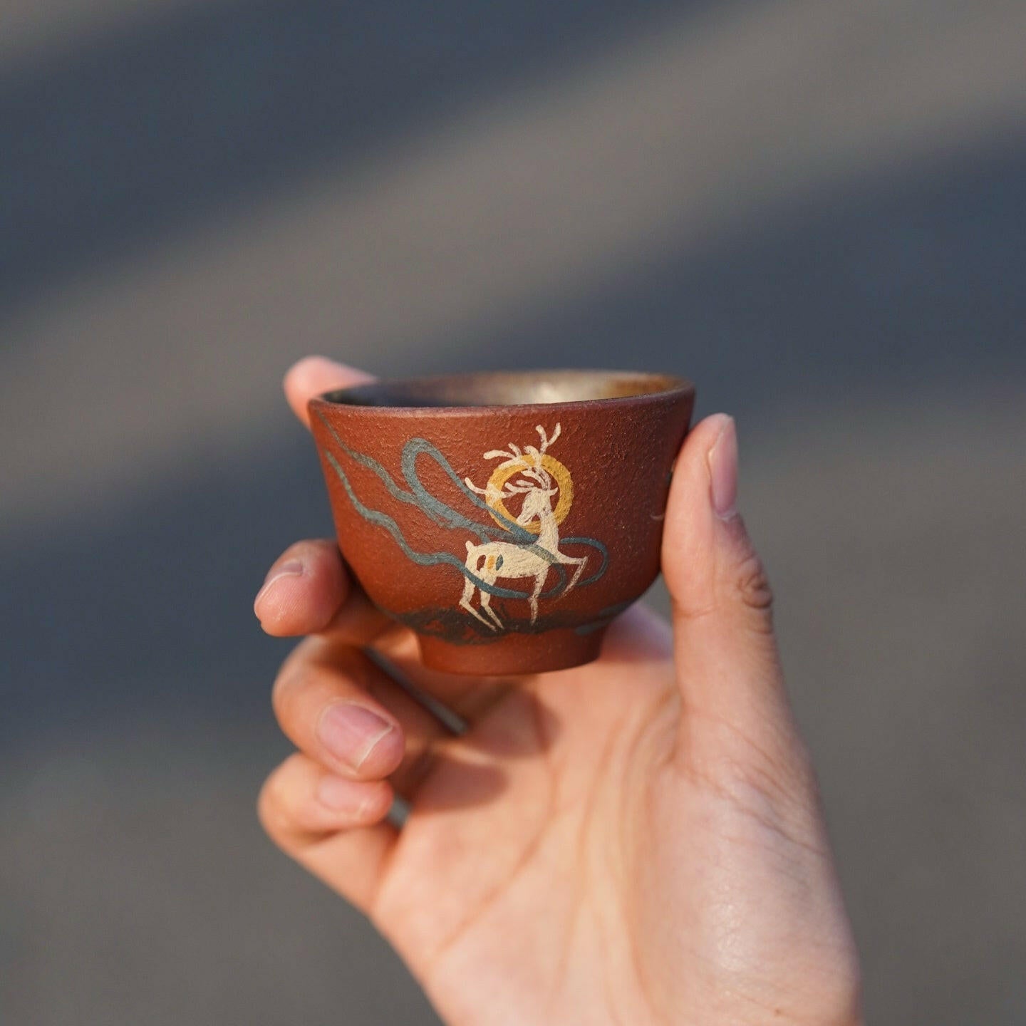 Lian Hua He Jiu Se Lu 80cc - Yixing Handmade Teacup - zycs_China