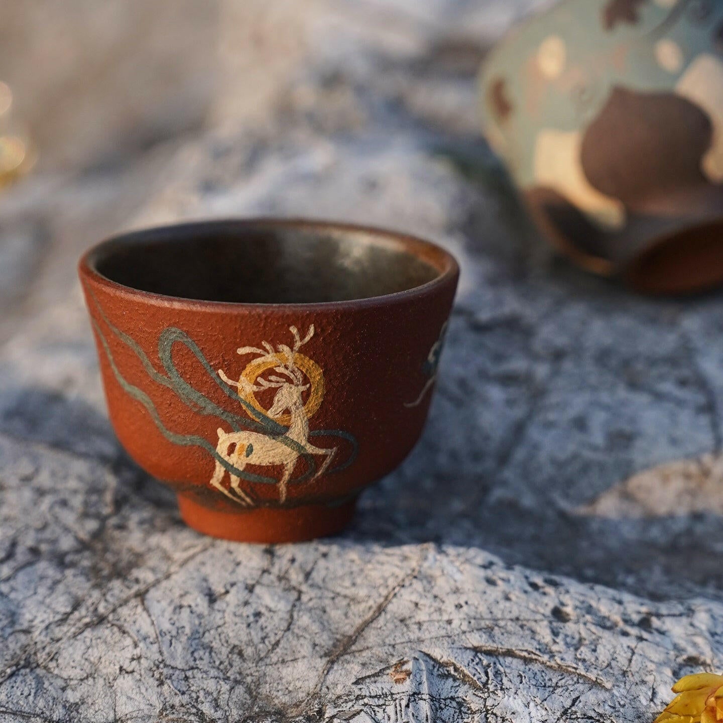 Lian Hua He Jiu Se Lu 80cc - Yixing Handmade Teacup - zycs_China