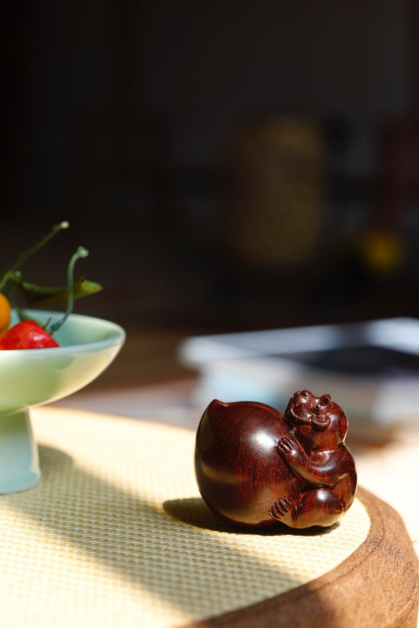 Ling Hou Xian Shou - Wood Sculpture - zycs_China