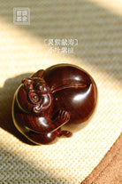 Ling Hou Xian Shou - Wood Sculpture - zycs_China