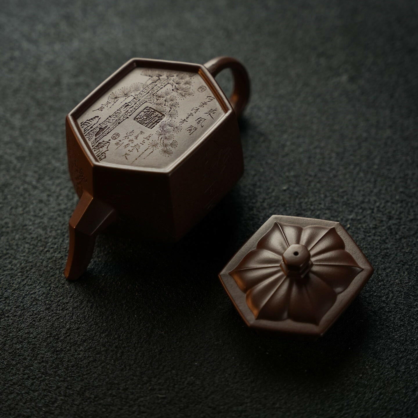 Ling Hua Xiao Liu Fang 180cc - Yixing Handmade Teapot - zycs_China