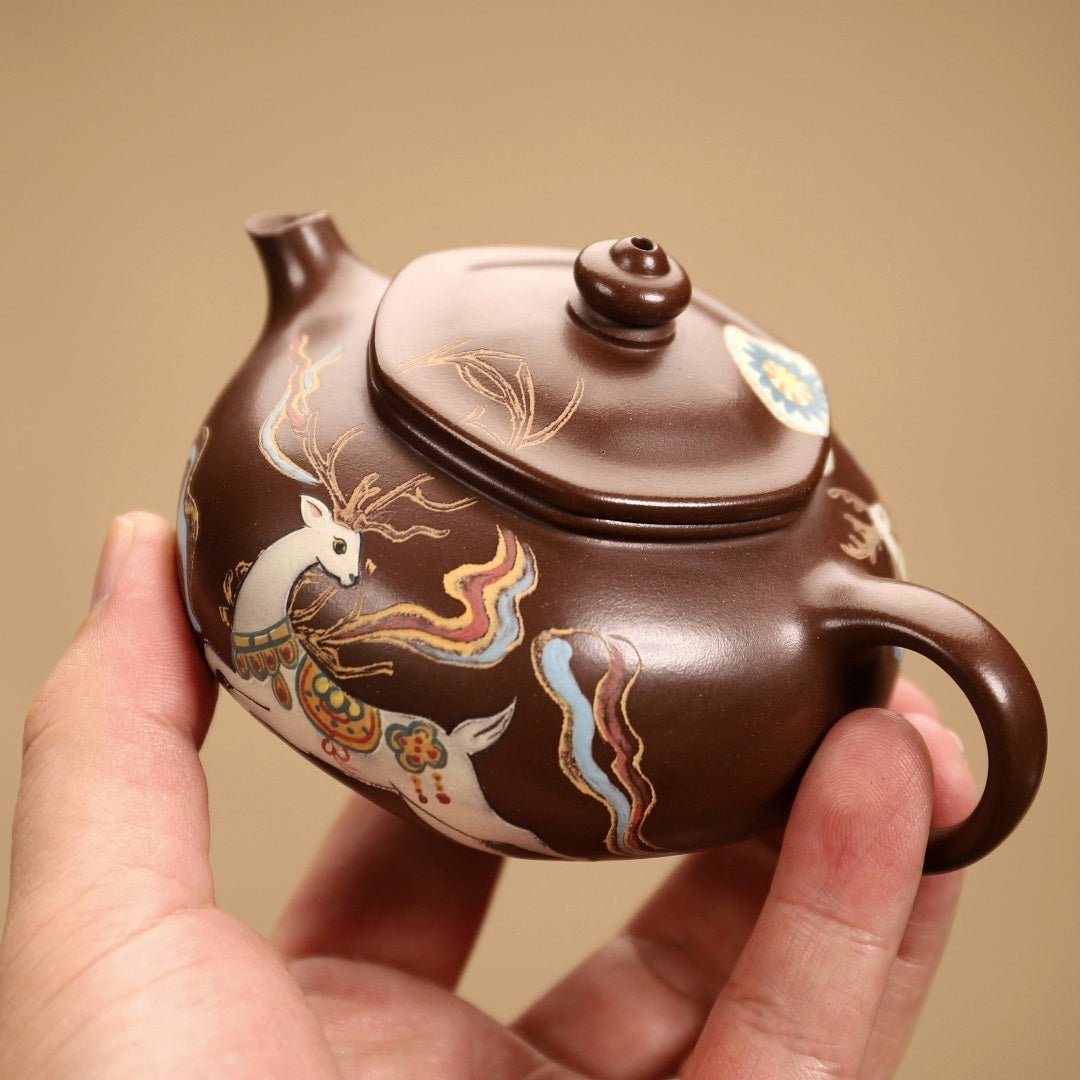 Liu Fang Han Jiang 180cc - Yixing Handmade Teapot - zycs_China
