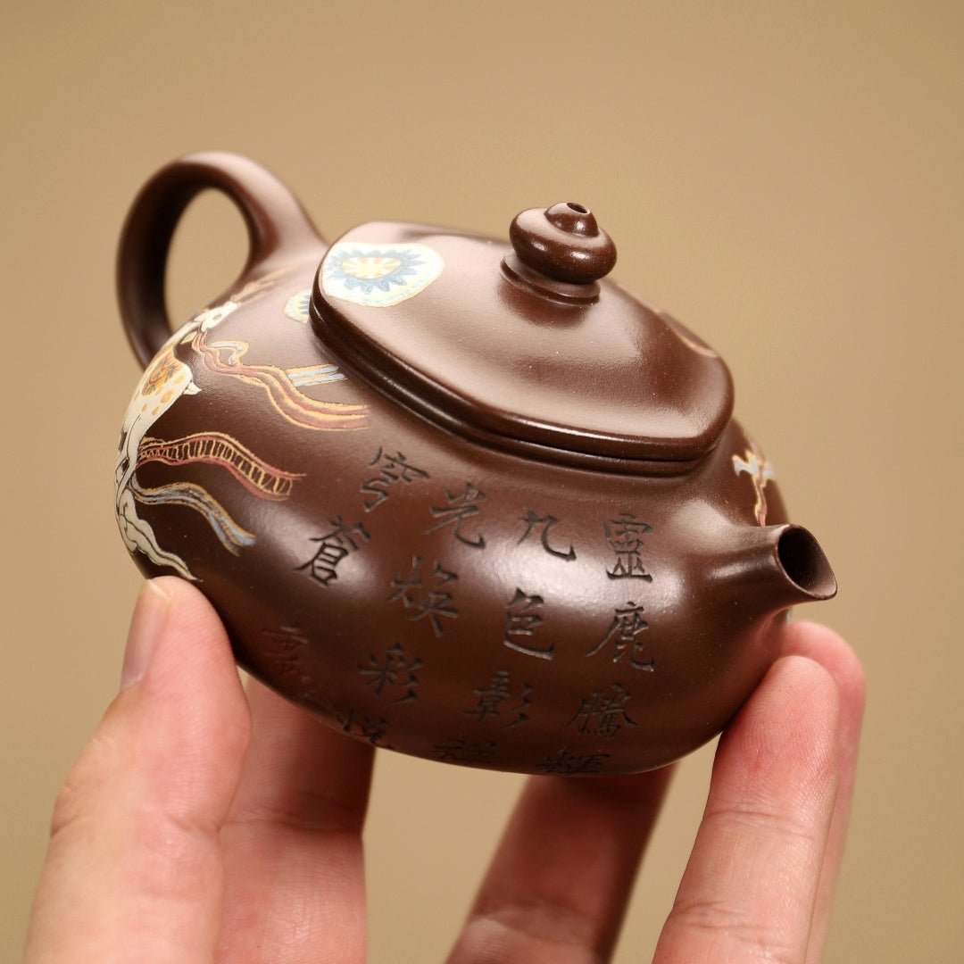 Liu Fang Han Jiang 180cc - Yixing Handmade Teapot - zycs_China