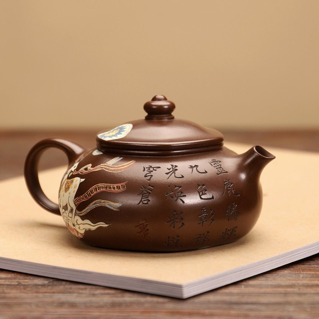Liu Fang Han Jiang 180cc - Yixing Handmade Teapot - zycs_China