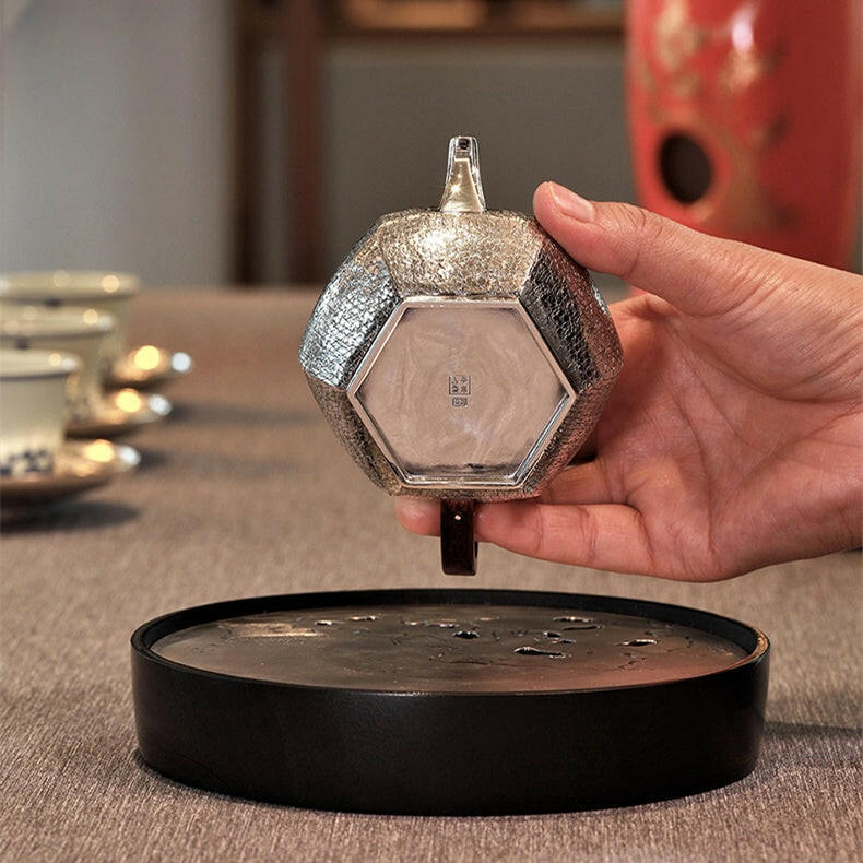 Liu Fang Lie Wen 160cc - Handmade silver pot - zycs_China