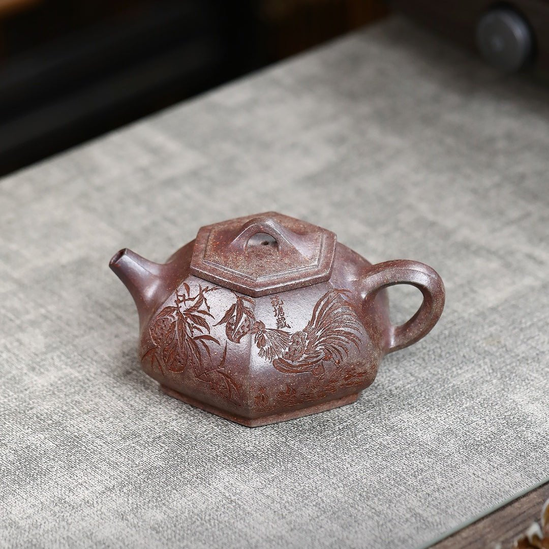 Liu Fang Shi Piao 200cc - Yixing Handmade Teapot - zycs_China