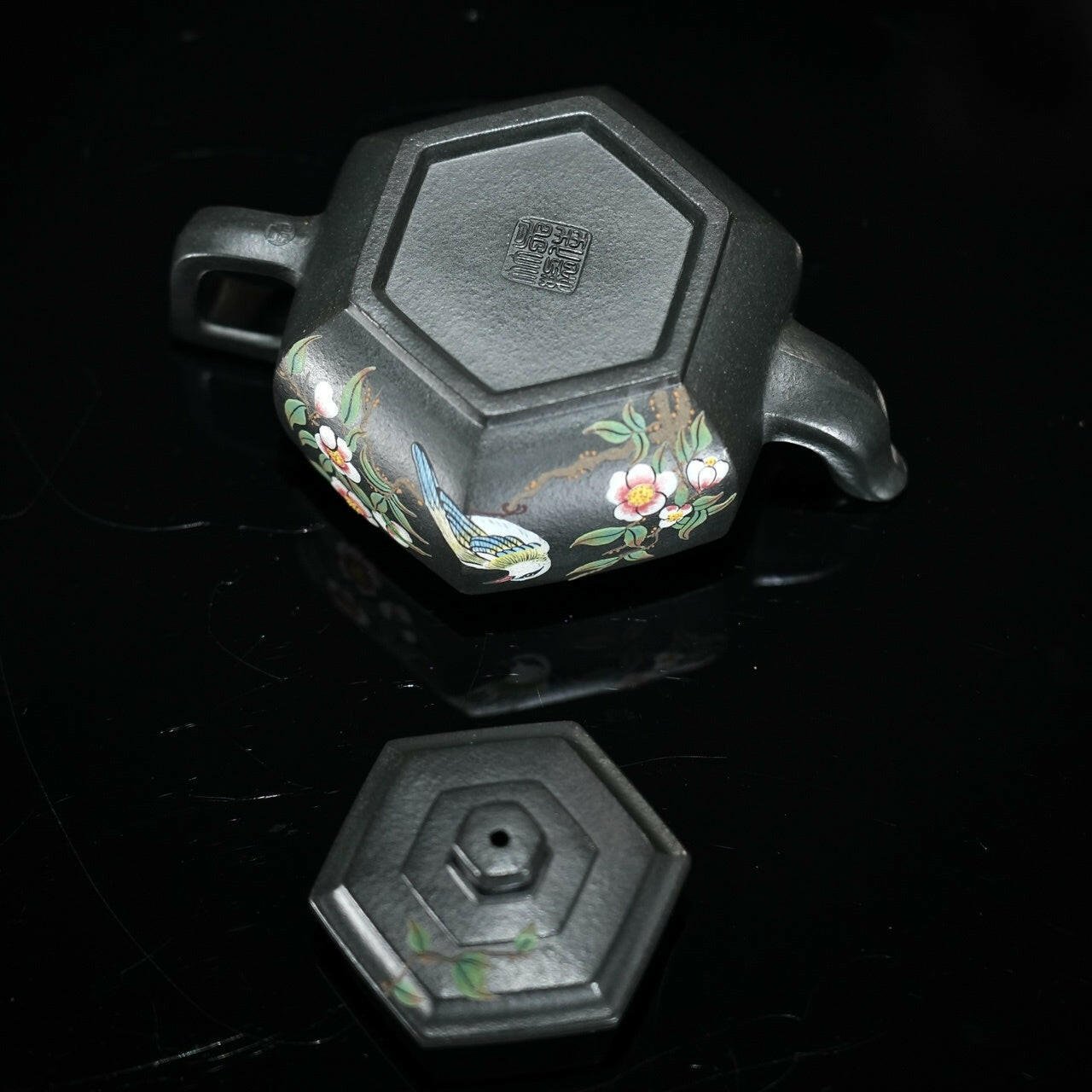 Liu Fang Xue Hua 160cc - Yixing Handmade Teapot - zycs_China