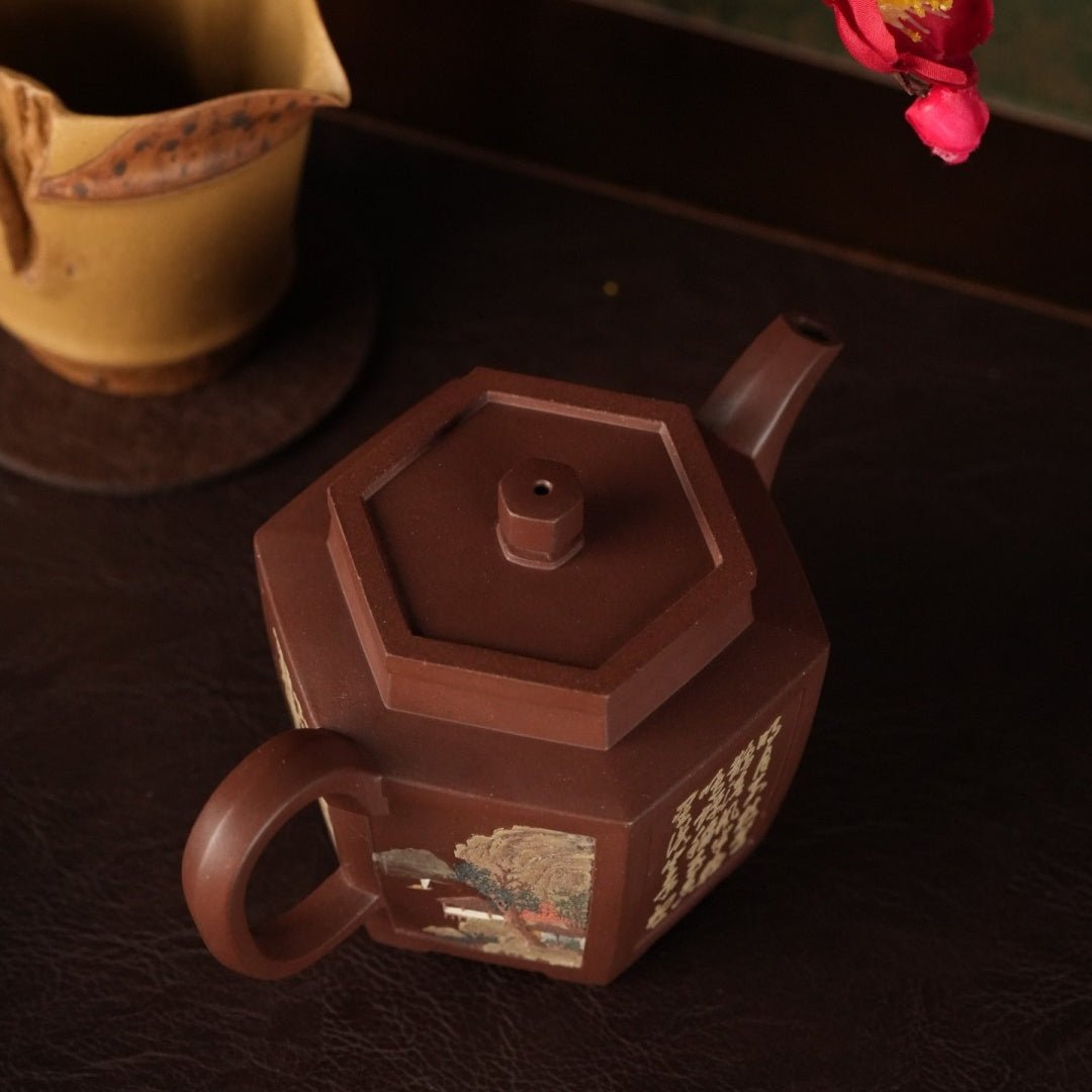 Liu Fang Zhi Hu 280cc - Yixing Handmade Teapot 江苏宜兴