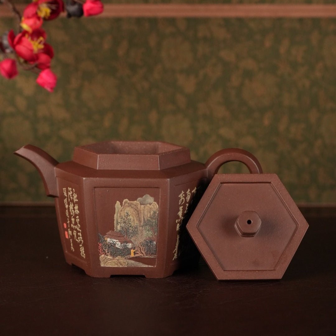 Liu Fang Zhi Hu 280cc - Yixing Handmade Teapot 江苏宜兴