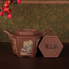 Liu Fang Zhi Hu 280cc - Yixing Handmade Teapot 江苏宜兴