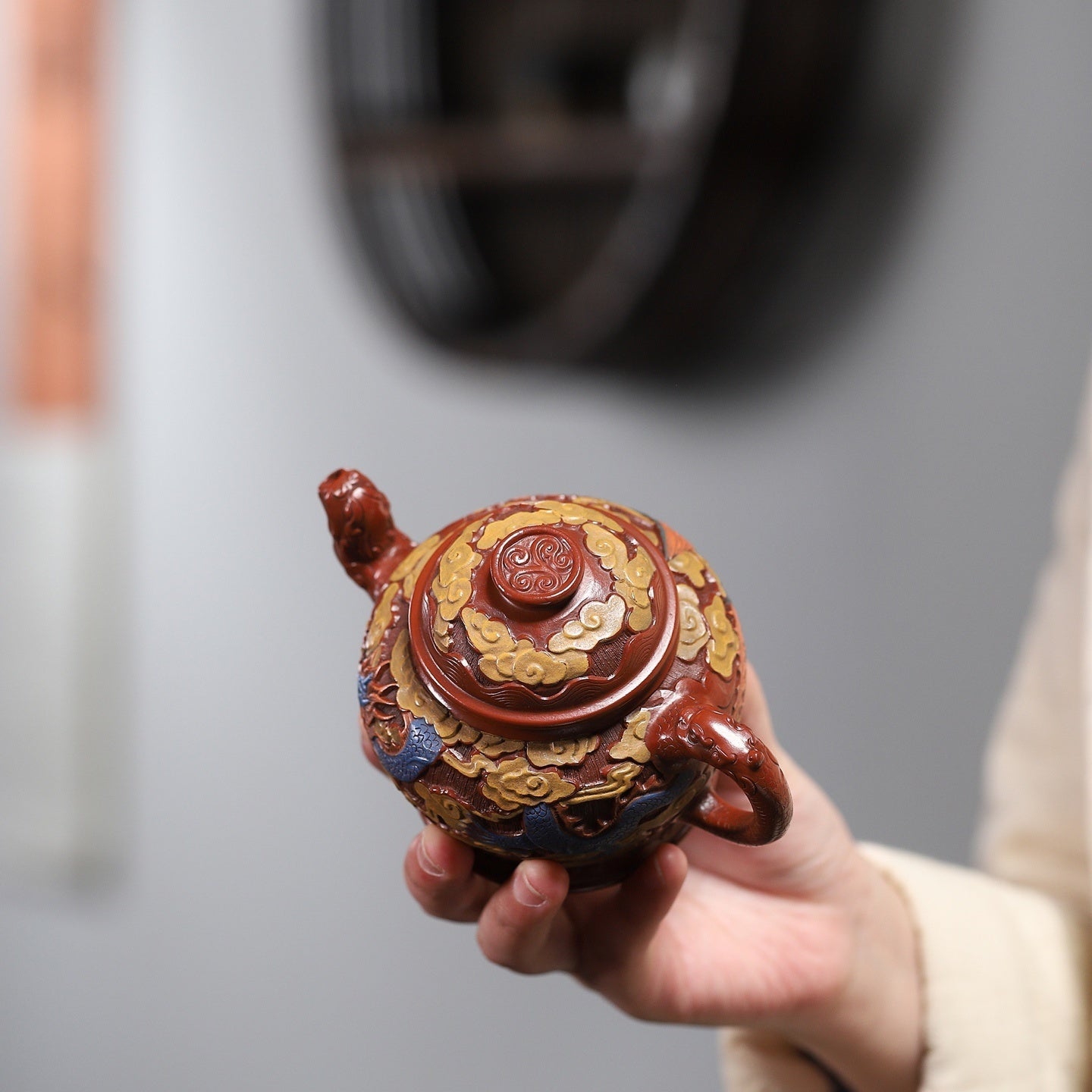 Long Fei Feng Wu 230cc - Yixing Handmade Teapot - zycs_China - tea - teapot