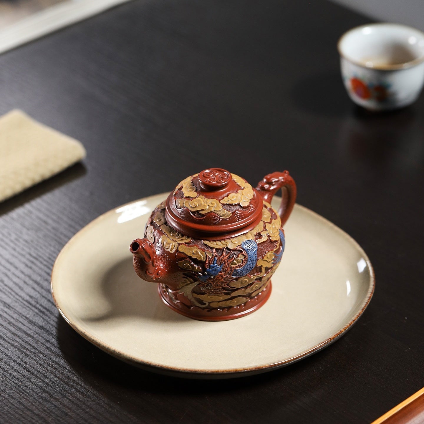 Long Fei Feng Wu 230cc - Yixing Handmade Teapot - zycs_China - tea - teapot