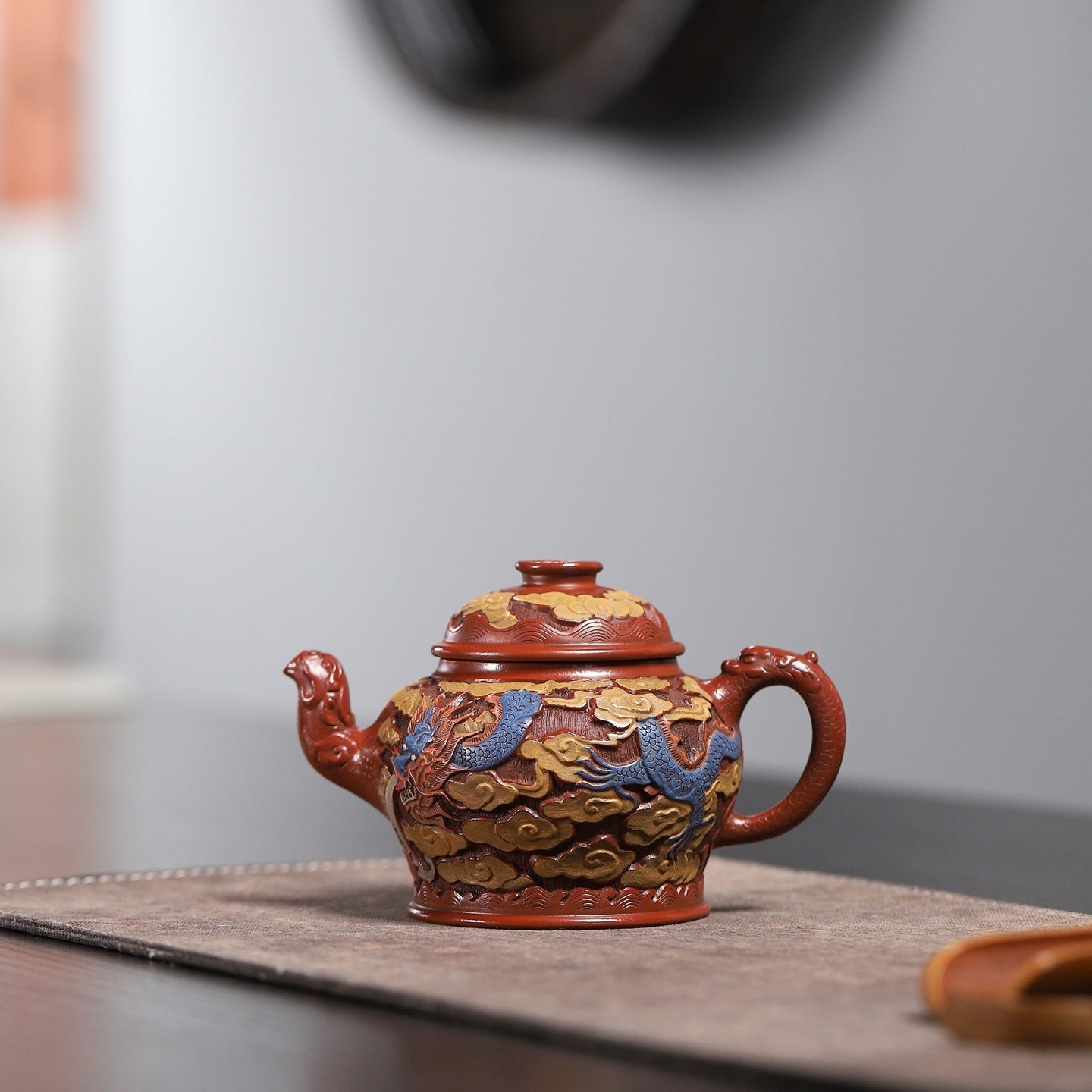 Long Fei Feng Wu 230cc - Yixing Handmade Teapot - zycs_China - tea - teapot